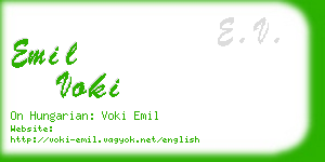 emil voki business card